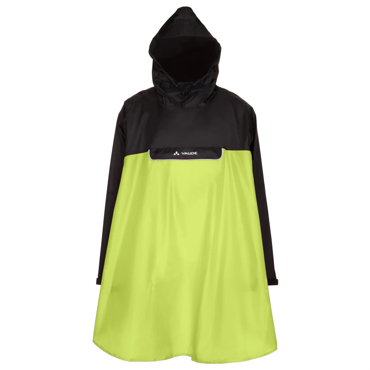 Водоустойчиво яке за колоездене Vaude Valero Poncho Waterproof jacket - Lemon