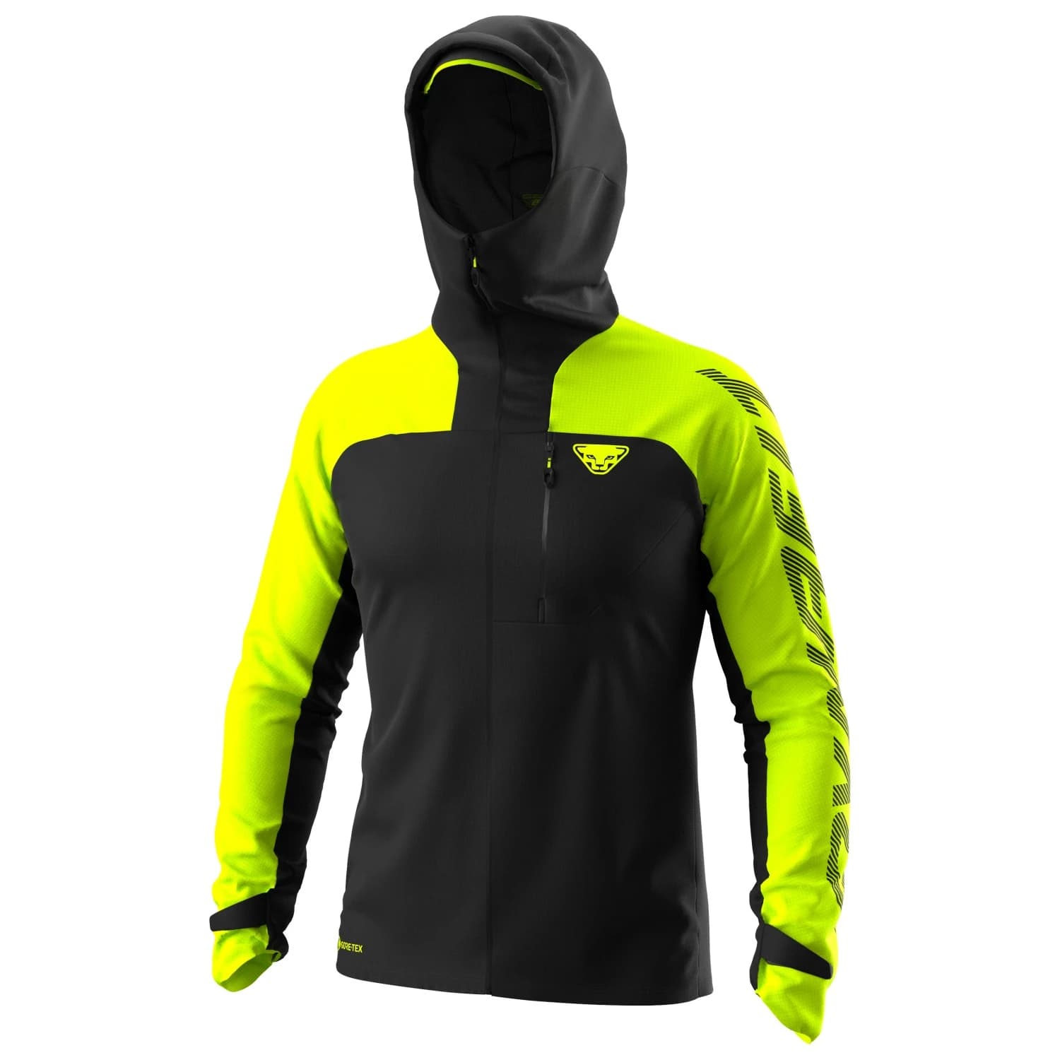 Мъжко водоустойчиво яке Dynafit Elevation GTX Jacket Waterproof jacket - Black Out / Lime Punch