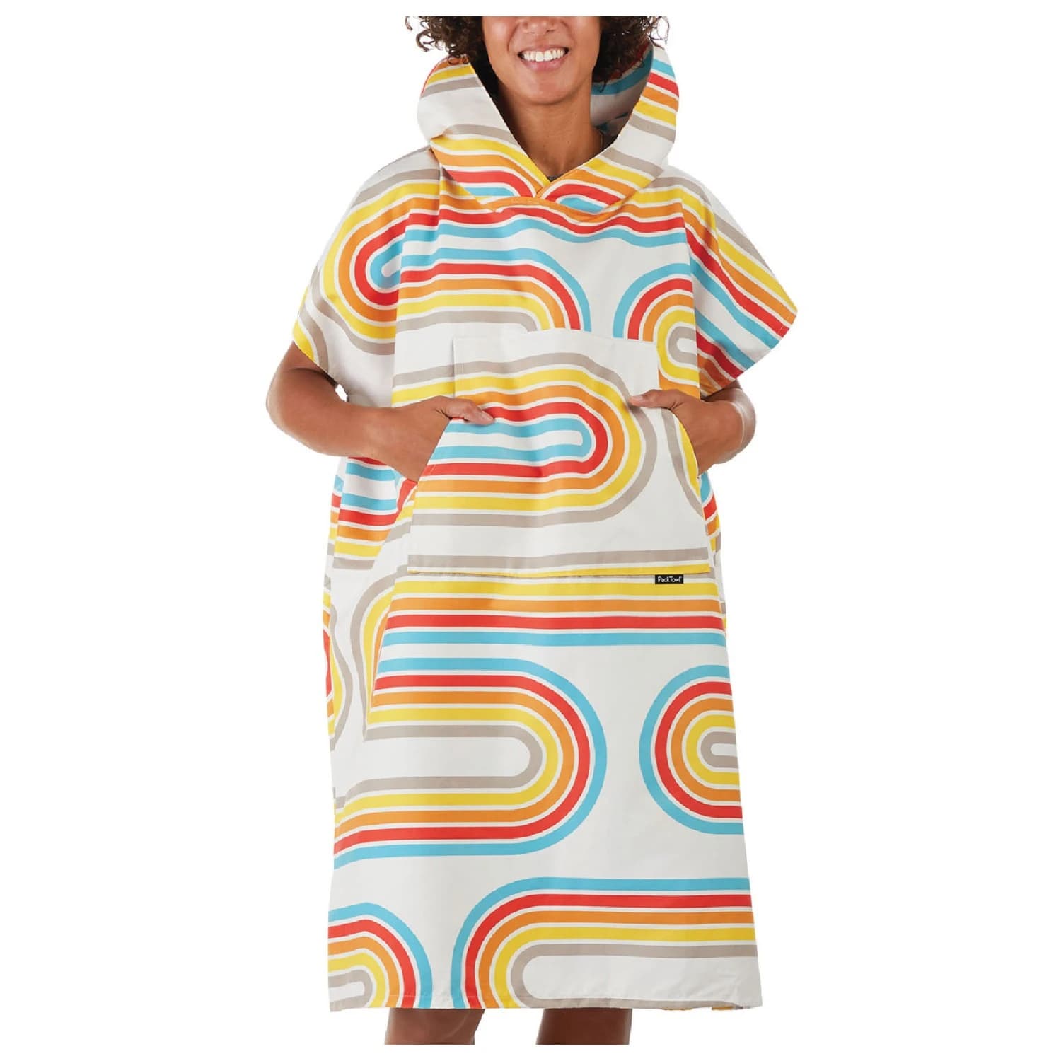 Пончо за сърф Packtowl Poncho Poncho - Retro Curve