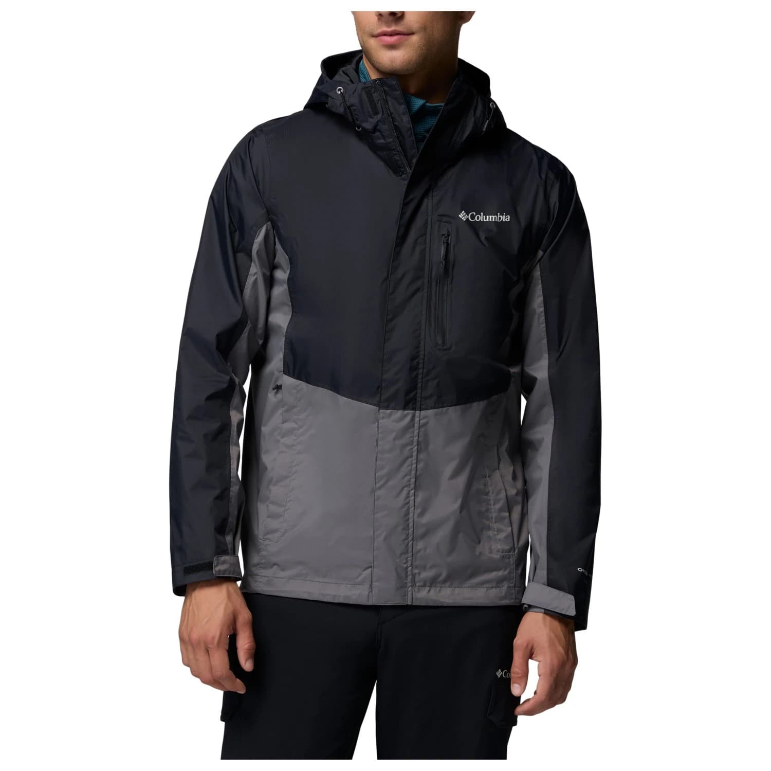Мъжко водоустойчиво яке Columbia Pouring Adventure III Jacket Waterproof jacket - Black / City Grey