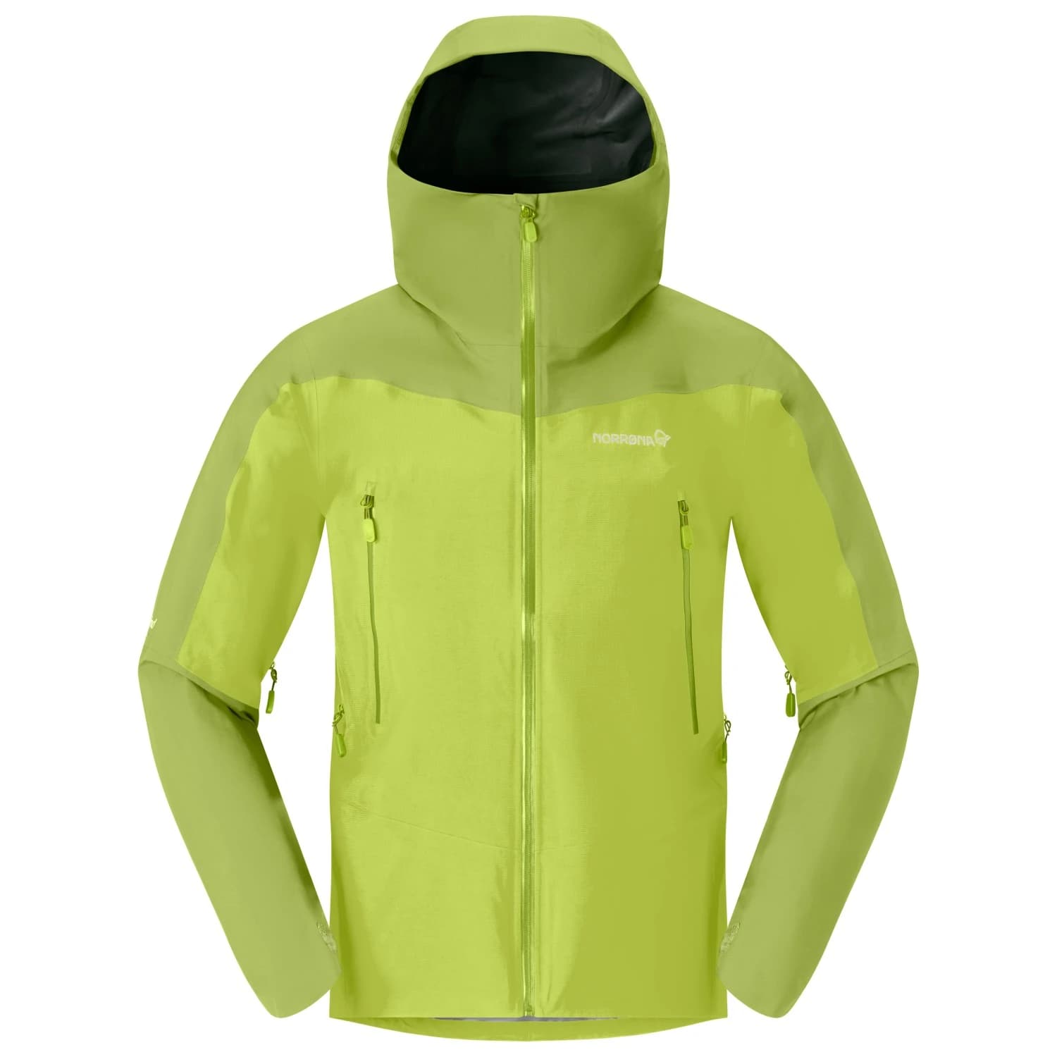 Мъжко водоустойчиво яке Norrøna Falketind GORE-TEX Jacket Waterproof jacket - Tender Shoots / Dark Citron
