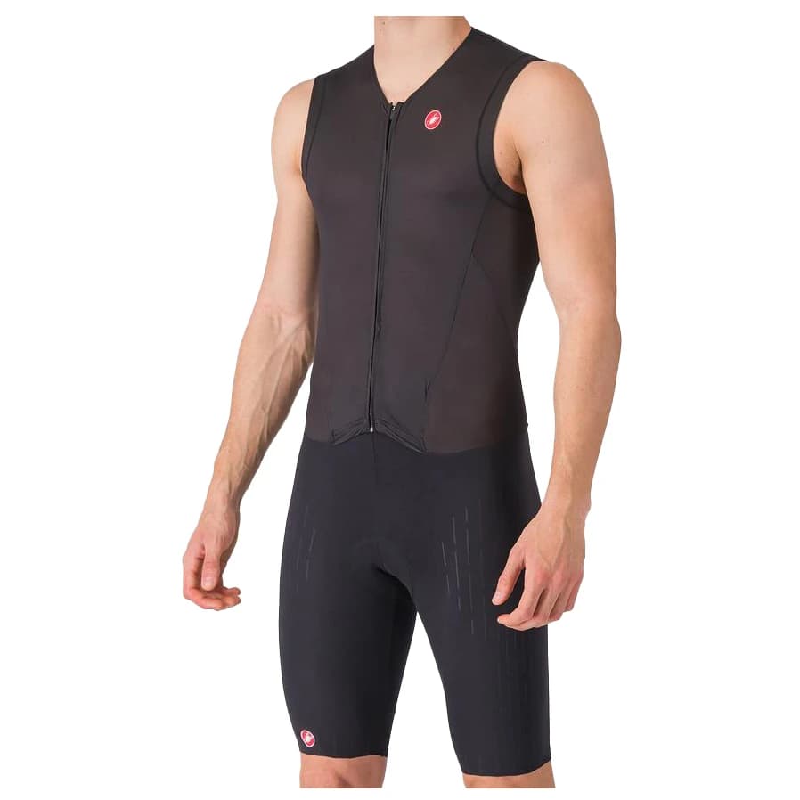 Мъжки скин за колоездене Castelli Free Sanremo Tri Suit Sleeveless Cycling skinsuit - Black