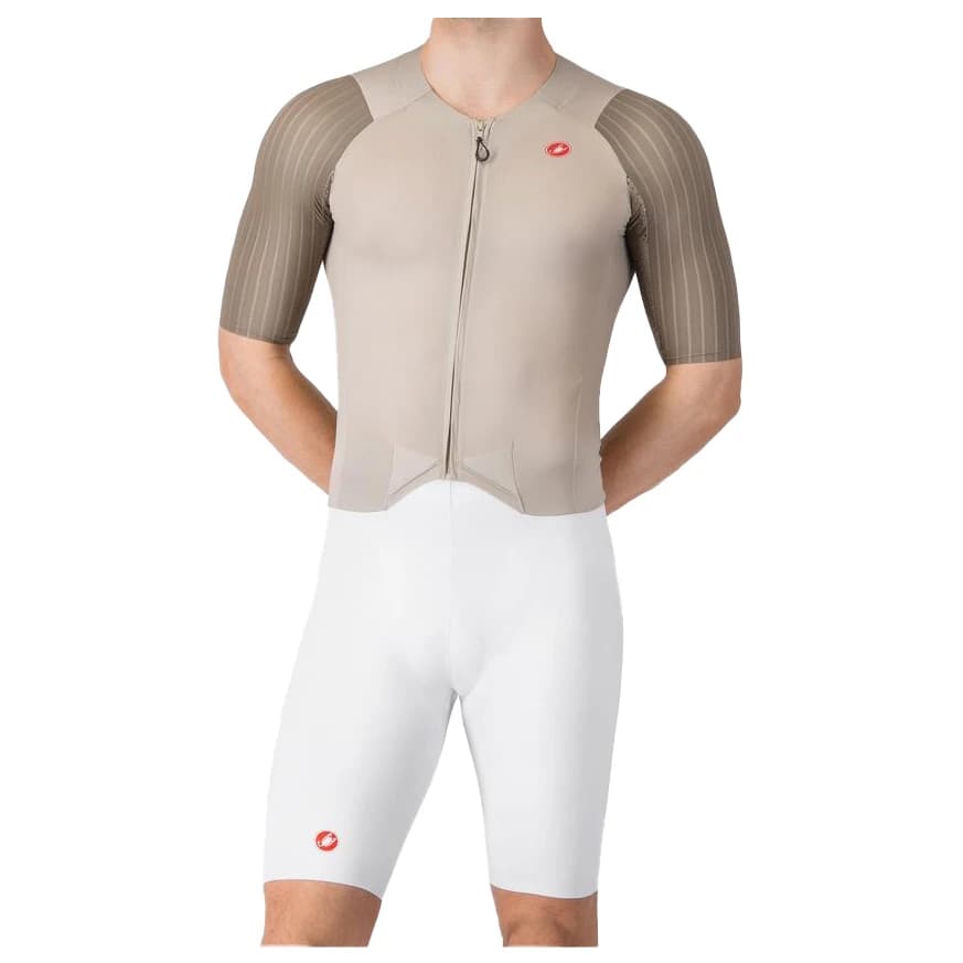 Мъжки скин за колоездене Castelli Sanremo S Speed Suit Cycling skinsuit - Clay / White