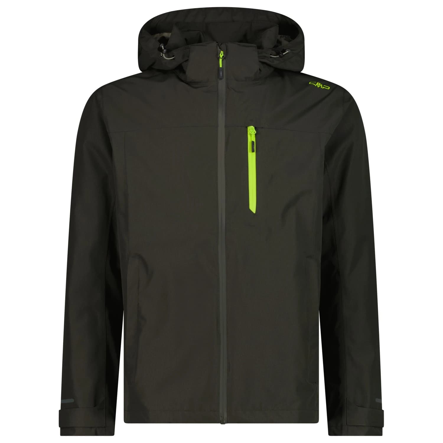 Мъжко водоустойчиво яке CMP Jacket Fix Hood Ripstop Waterproof jacket - Pine