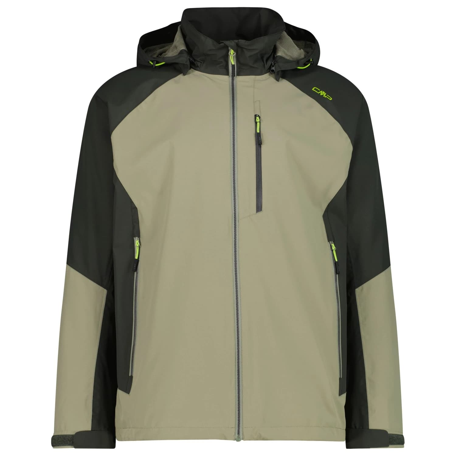 Мъжко водоустойчиво яке CMP Jacket Zip Hood Ripstop Waterproof jacket - Sage / Pine