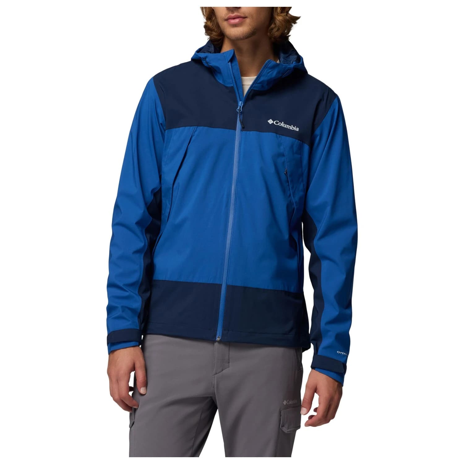 Мъжко водоустойчиво яке Columbia Boulder Falls Jacket Waterproof jacket - Mountain Blue / Collegiate Navy