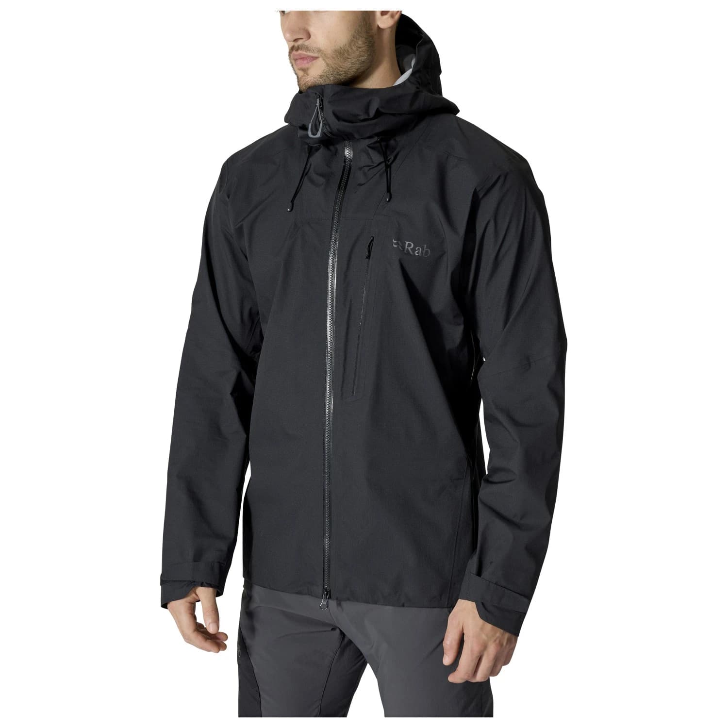 Мъжко водоустойчиво яке Rab Firewall Alpine Jacket Waterproof jacket - Black