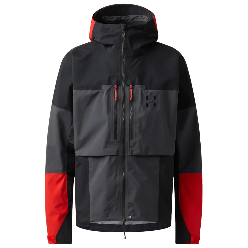 Мъжко водоустойчиво яке Haglöfs Spitz GTX Pro II Jacket Waterproof jacket - Magnetite / True Black