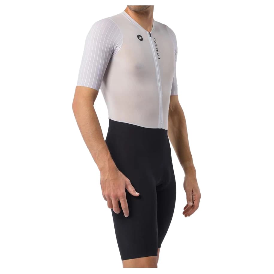 Мъжки скин за колоездене Castelli PR 3 Speed Suit Cycling skinsuit - White / Black