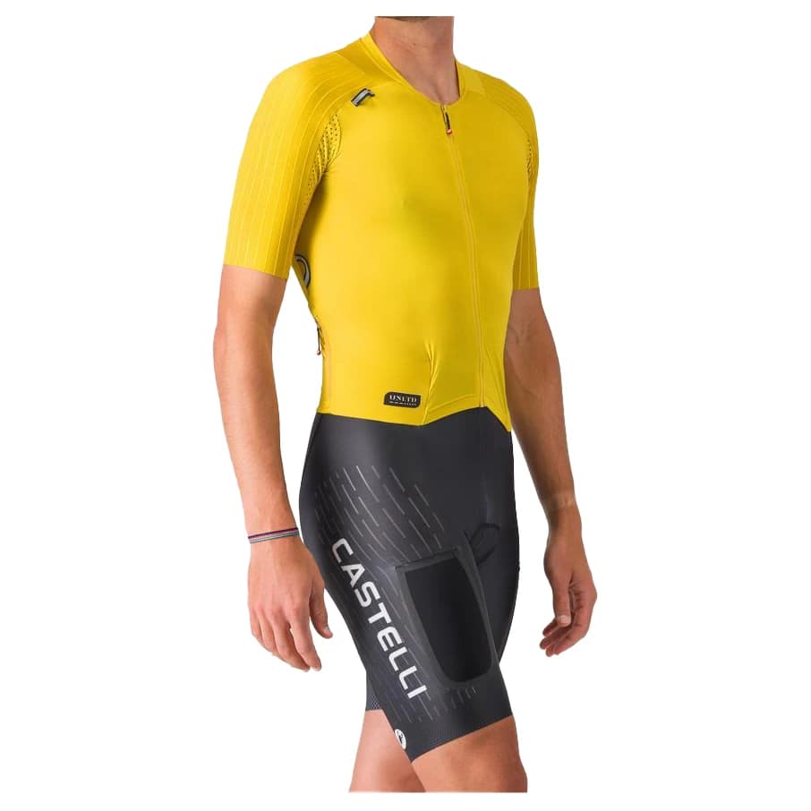 Скин за колоездене Castelli Unlimited Speedsuit Cycling skinsuit - Mango Mojito / Black / Ivory