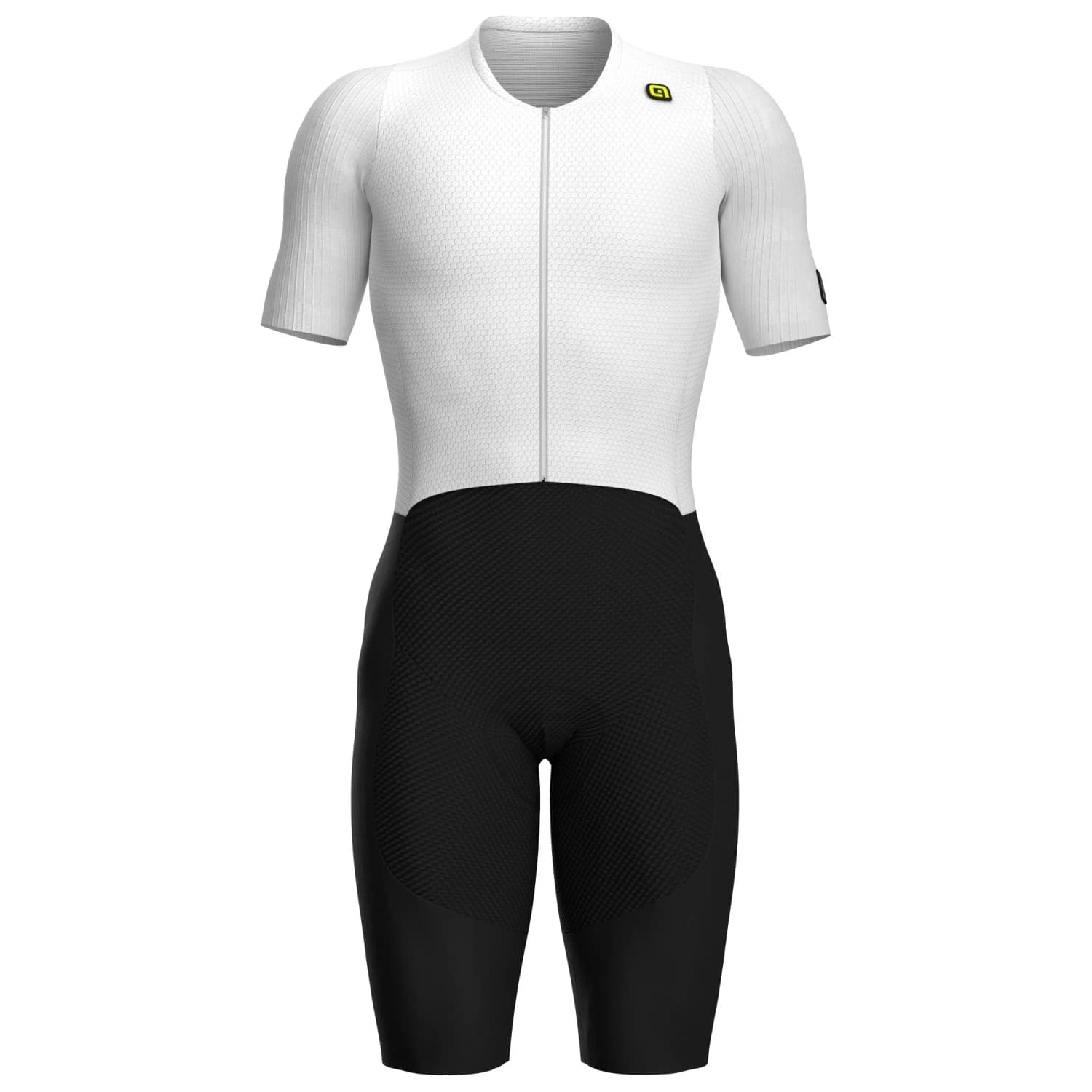 Мъжки скин за колоездене Alé R-EV1 Eagle S/S Skinsuit Cycling skinsuit - White