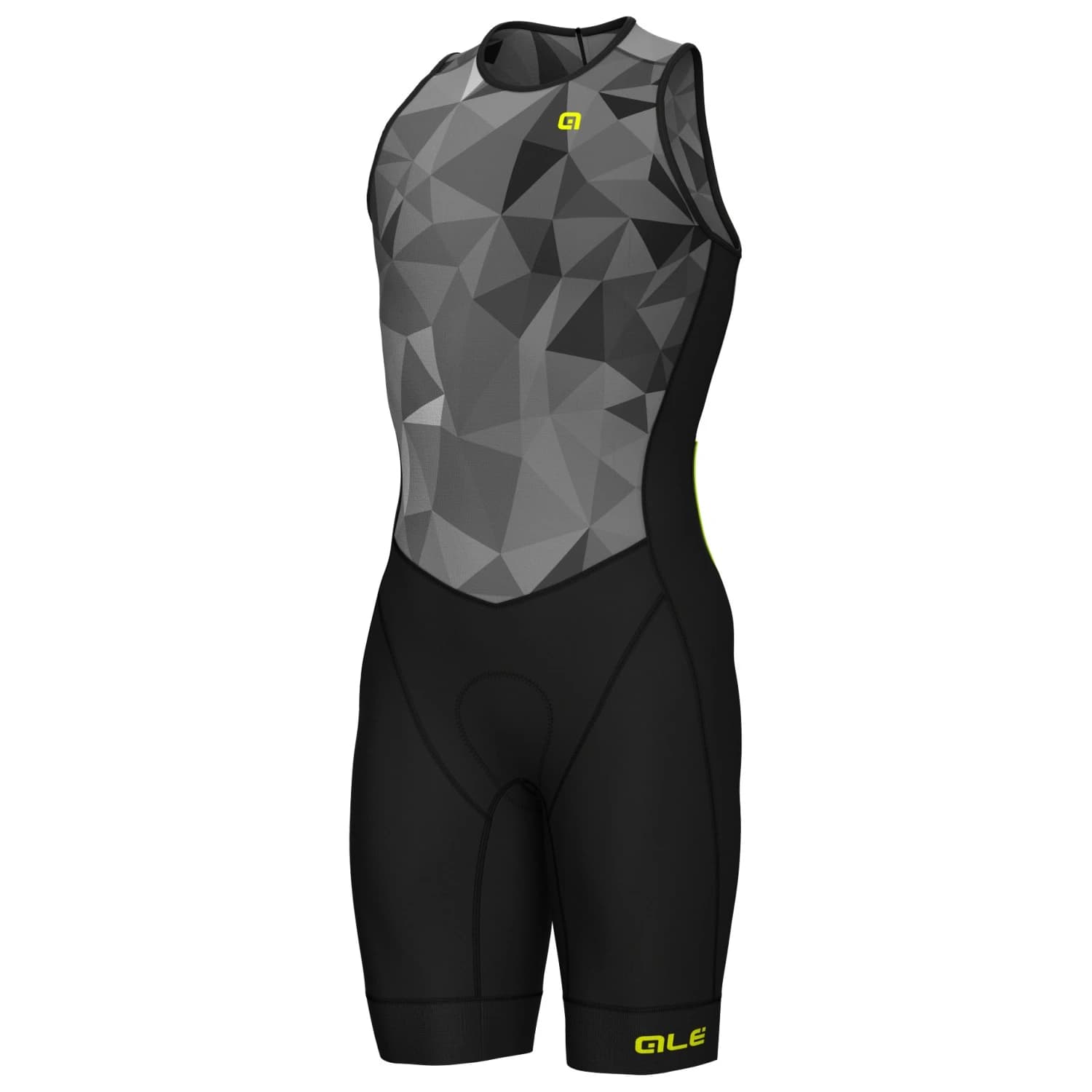 Мъжки скин за колоездене Alé Triathlon Triple Body Sleeveless Cycling skinsuit - Grey