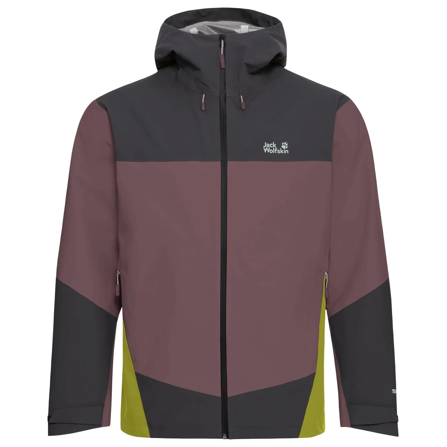 Мъжко водоустойчиво яке Jack Wolfskin Rockpaw 3L Jacket Waterproof jacket - Sheer Plum