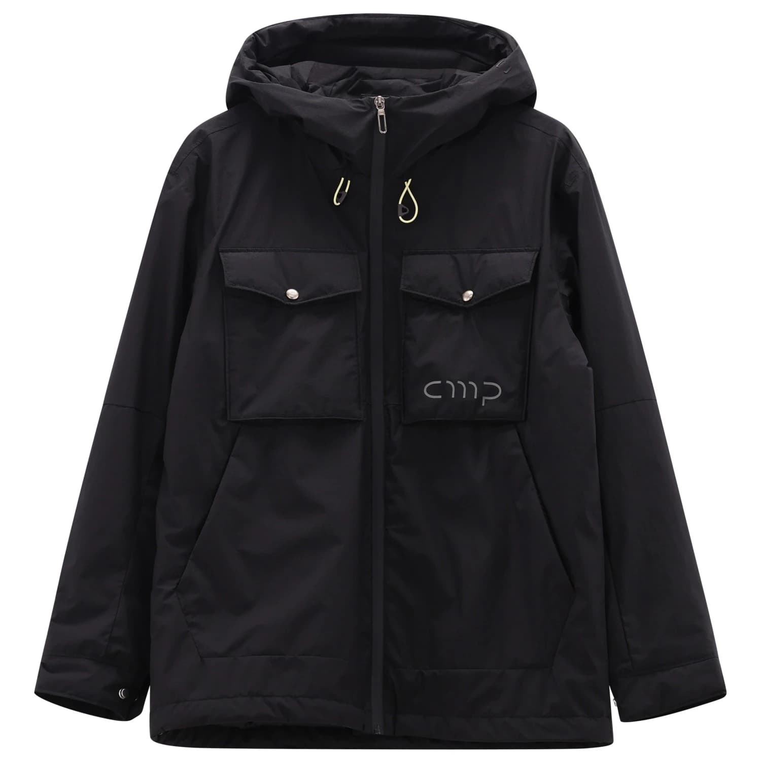Мъжко водоустойчиво яке CMP Jacket Fix Hood with Chest Pockets Waterproof jacket - Nero