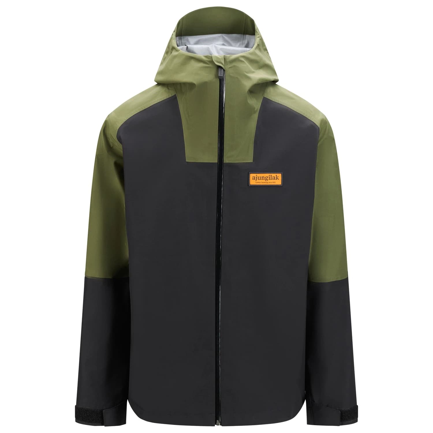 Мъжко водоустойчиво яке Ajungilak Tysfjord Hooded GTX Jacket Waterproof jacket - Black / Nordic Olive