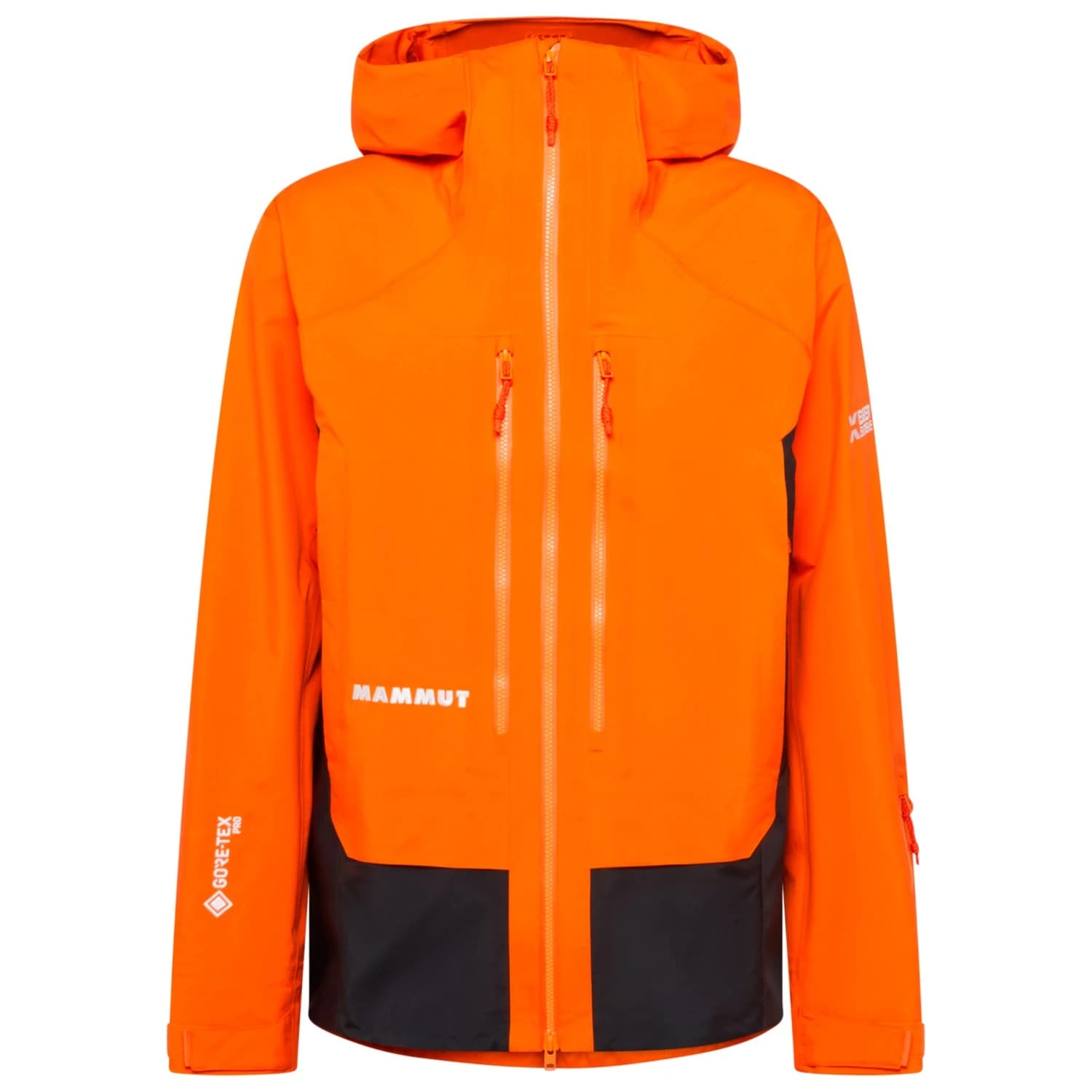 Водоустойчиво яке Mammut Eiger Free Pro HS Hooded Jacket Waterproof jacket - Eiger Orange / Black