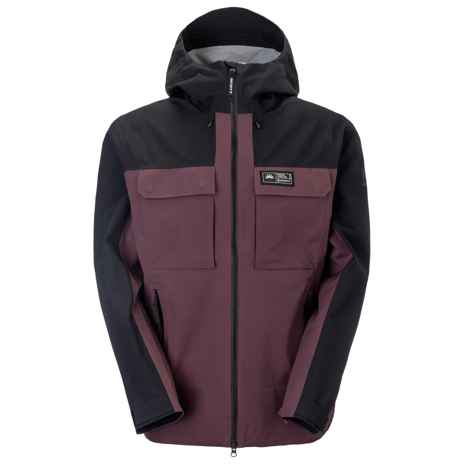 Мъжко водоустойчиво яке Scott Jacket Explorair Escape 2.5L Waterproof jacket - Cocoa Red / Black