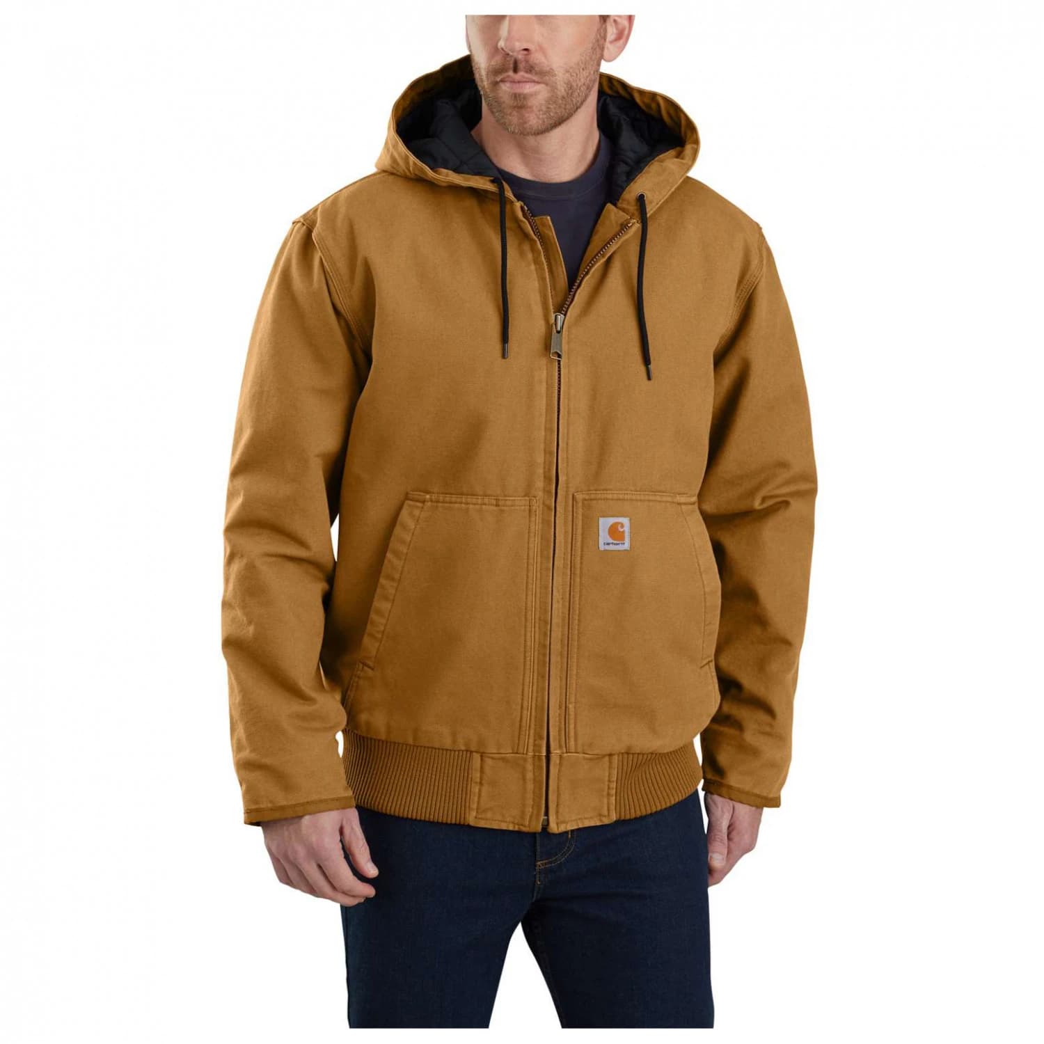 Мъжко ежедневно яке Carhartt Duck Active Jacket Casual jacket - Carhartt Brown