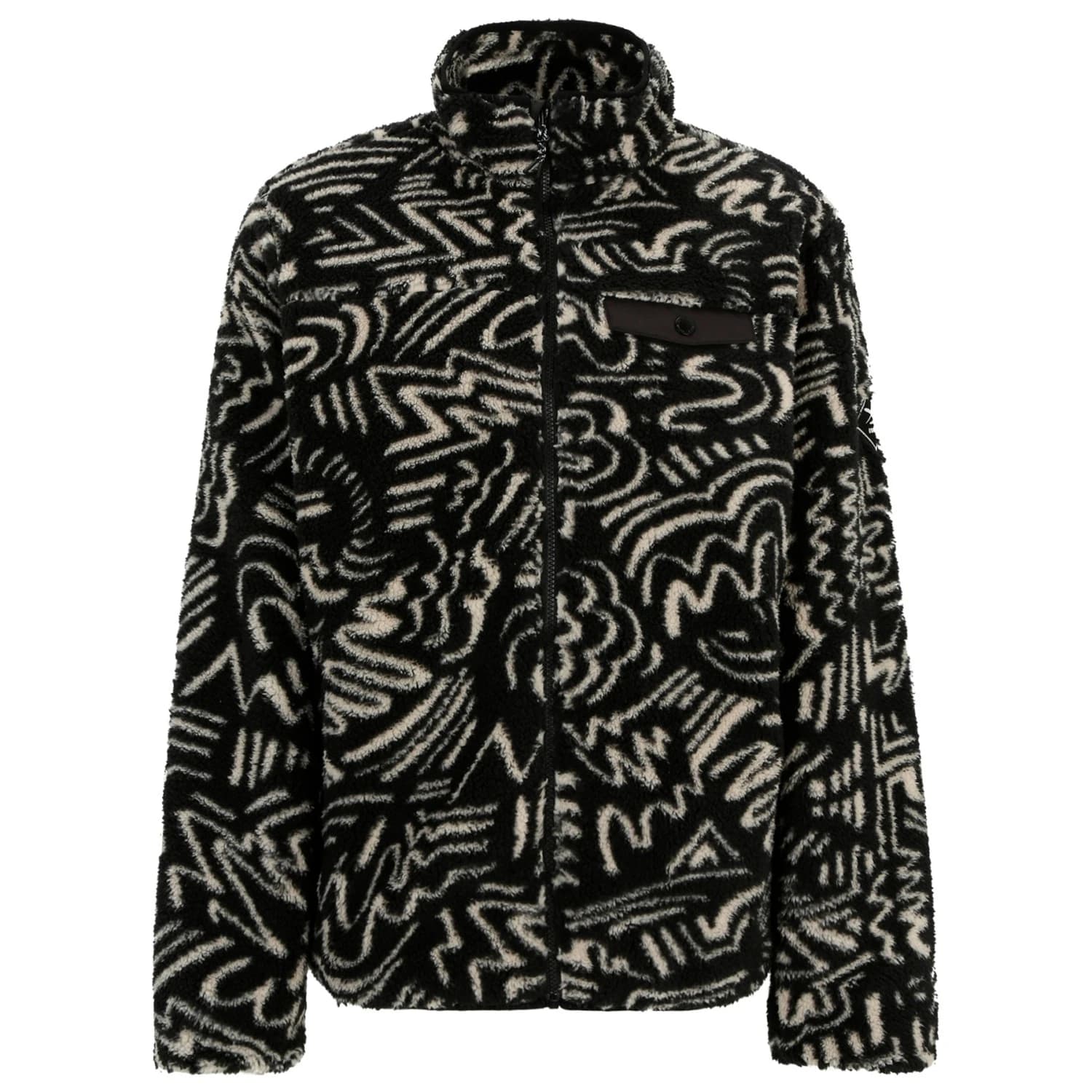 Мъжко поларено яке Iriedaily Insaneia Jacket Casual jacket - Black / White