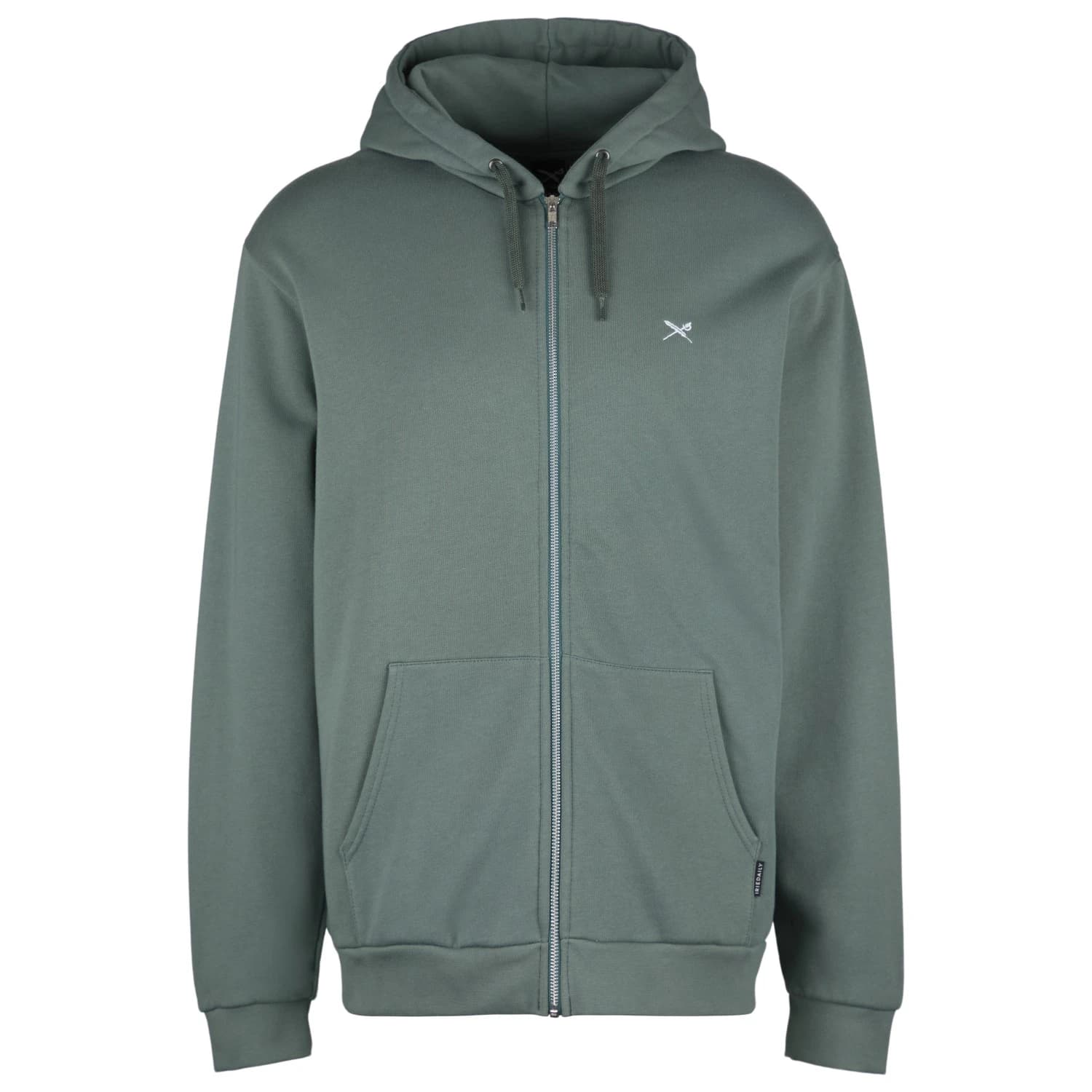 Мъжко яке за тренировка Iriedaily Mini Flag 2 Zip Hood Training jacket - Jungle Green