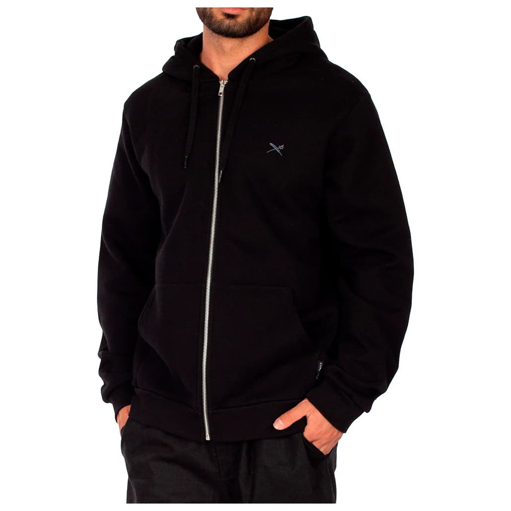 Мъжко яке за тренировка Iriedaily Mini Flag 2 Zip Hood Training jacket - Uni Black
