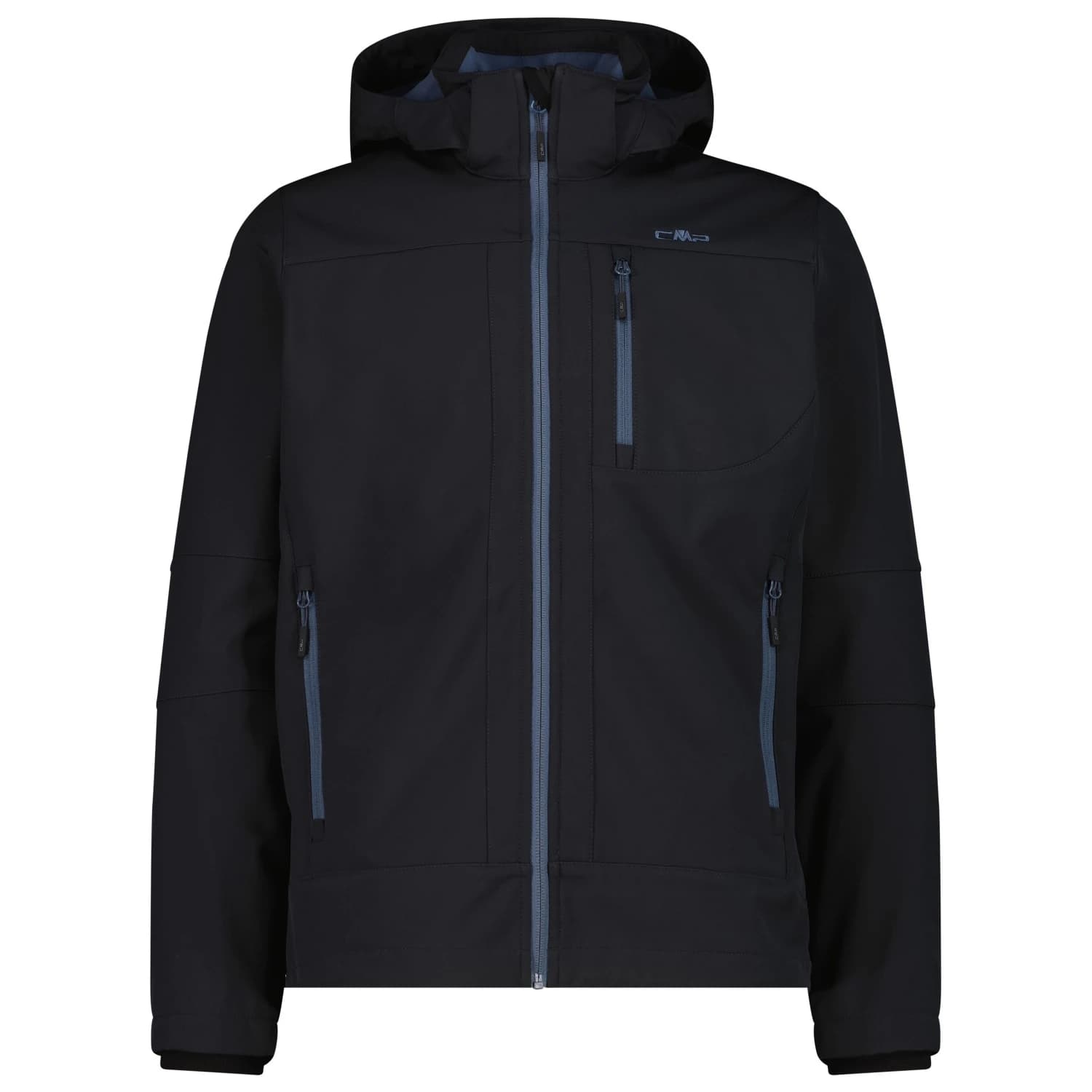 Мъжко софтшел яке CMP Jacket Zip Hood Softshell Softshell jacket - Antracite / Avio