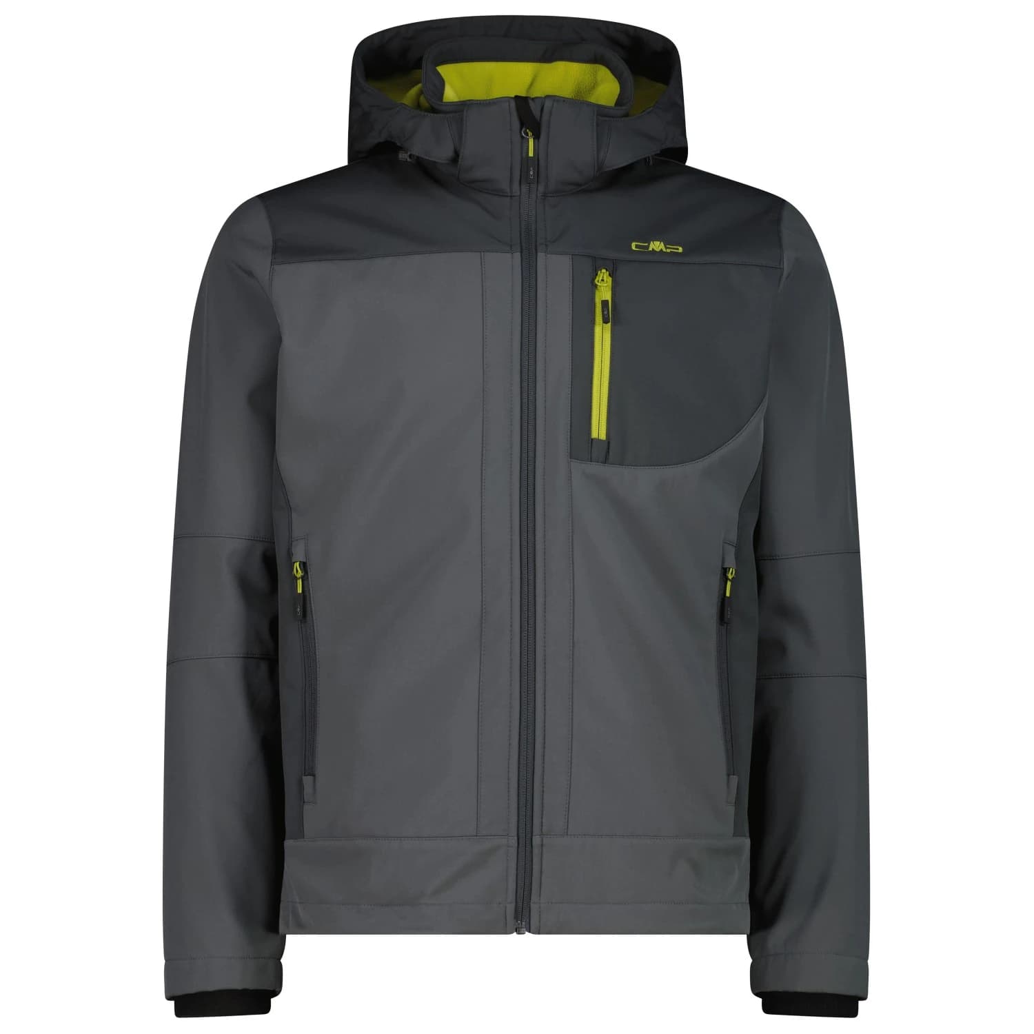 Мъжко софтшел яке CMP Jacket Zip Hood Softshell Softshell jacket - Jungle / Black Pine
