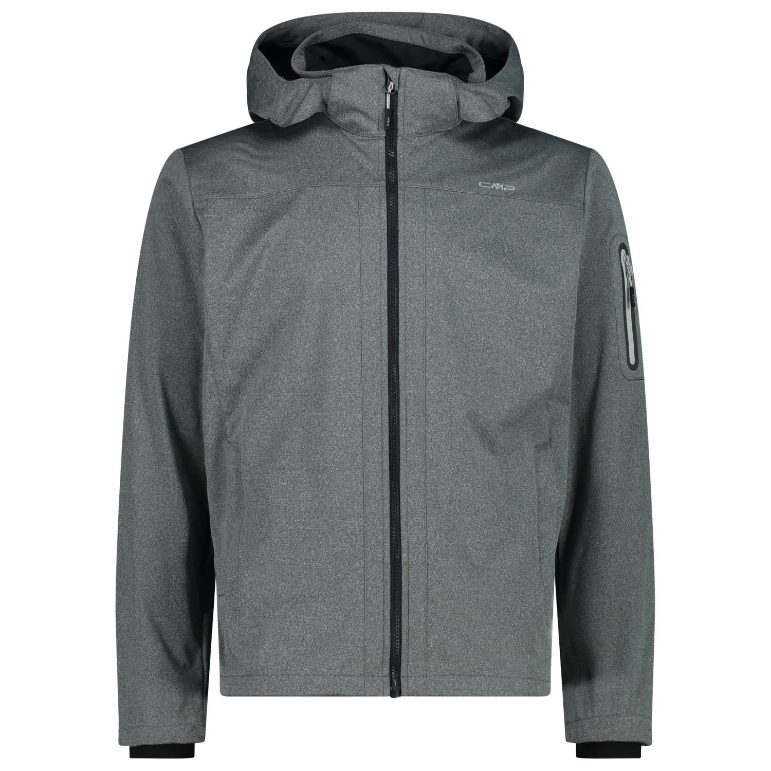 Мъжко софтшел яке CMP Jacket Zip Hood Light Melange Softshell jacket - Antracite Melange / Ghiaccio
