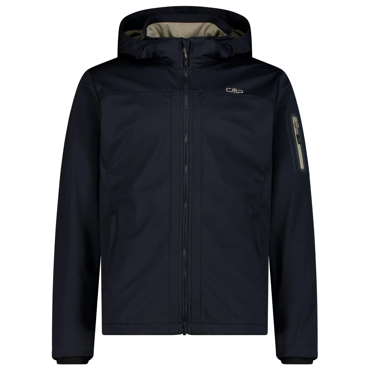 Мъжко софтшел яке CMP Jacket Zip Hood Light Melange Softshell jacket - Antracite / Sage