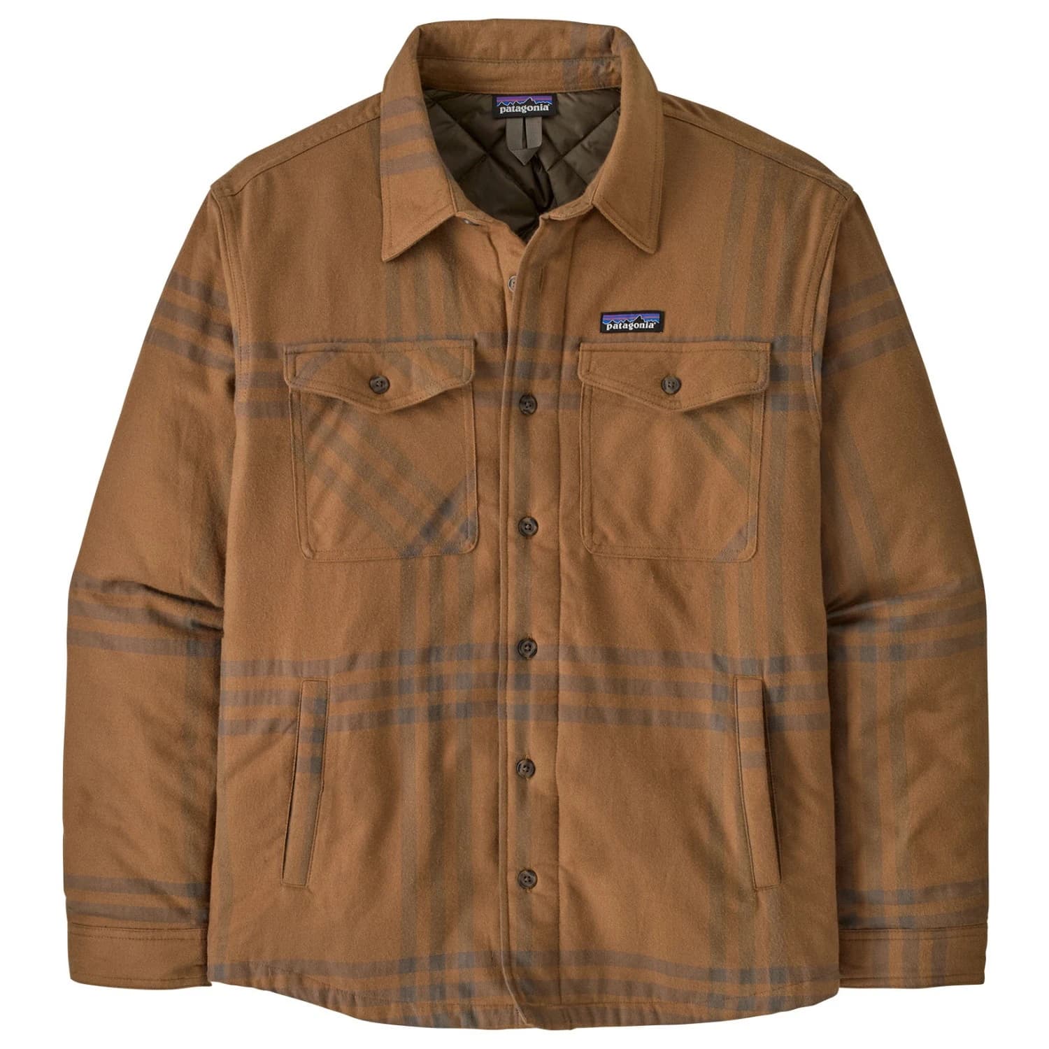 Мъжко ежедневно яке Patagonia Lightweight Insulated Fjord Flannel Shirt Casual jacket - Defend: Deer Brown