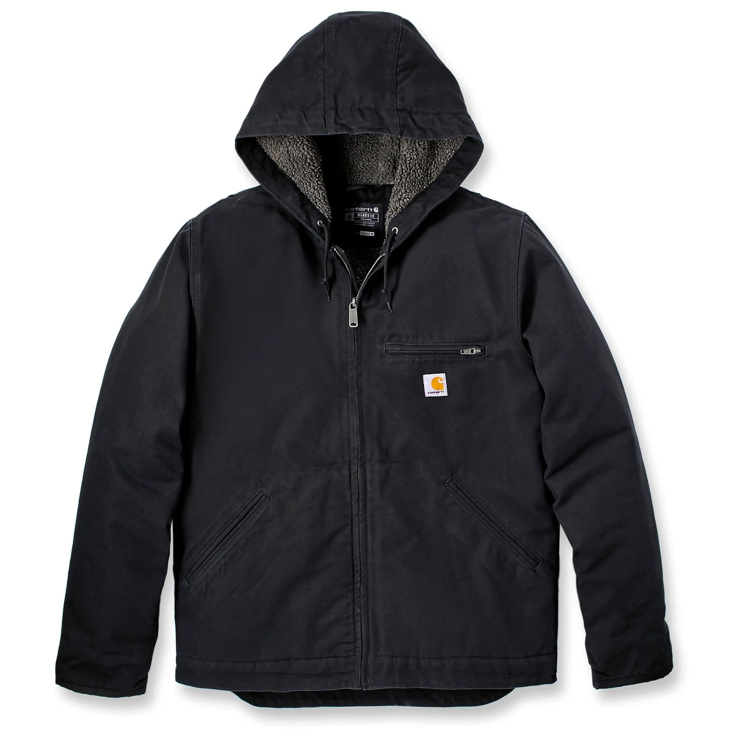 Ежедневно яке Carhartt Washed Duck Sherpa Lined Jacket Casual jacket - Black