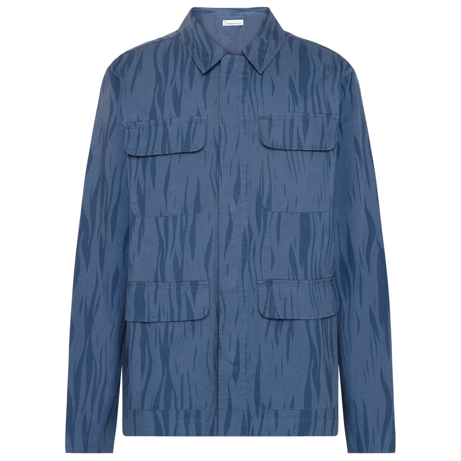 Мъжко ежедневно яке KnowledgeCotton Apparel Rip-Stop Northern Lights Overshirt Casual jacket - Blue