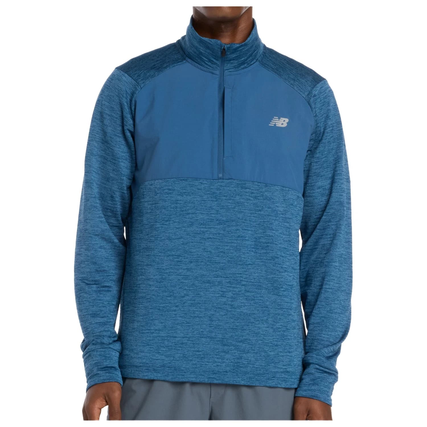 Мъжко яке за тренировка New balance Athletics Heat Grid 1/2 Zip Training jacket - Blue