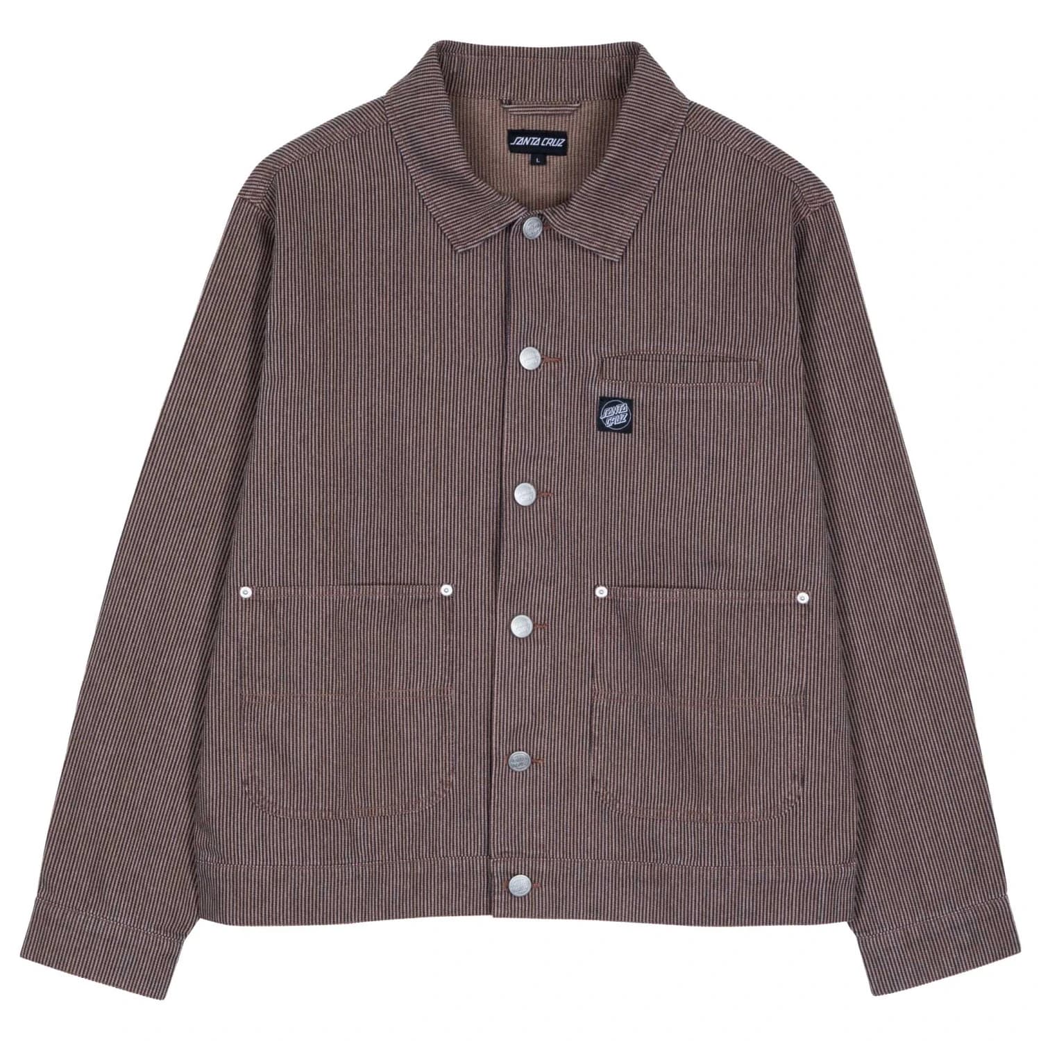Мъжко ежедневно яке Santa Cruz Railroad Jacket Casual jacket - Brown Hickory Stripe
