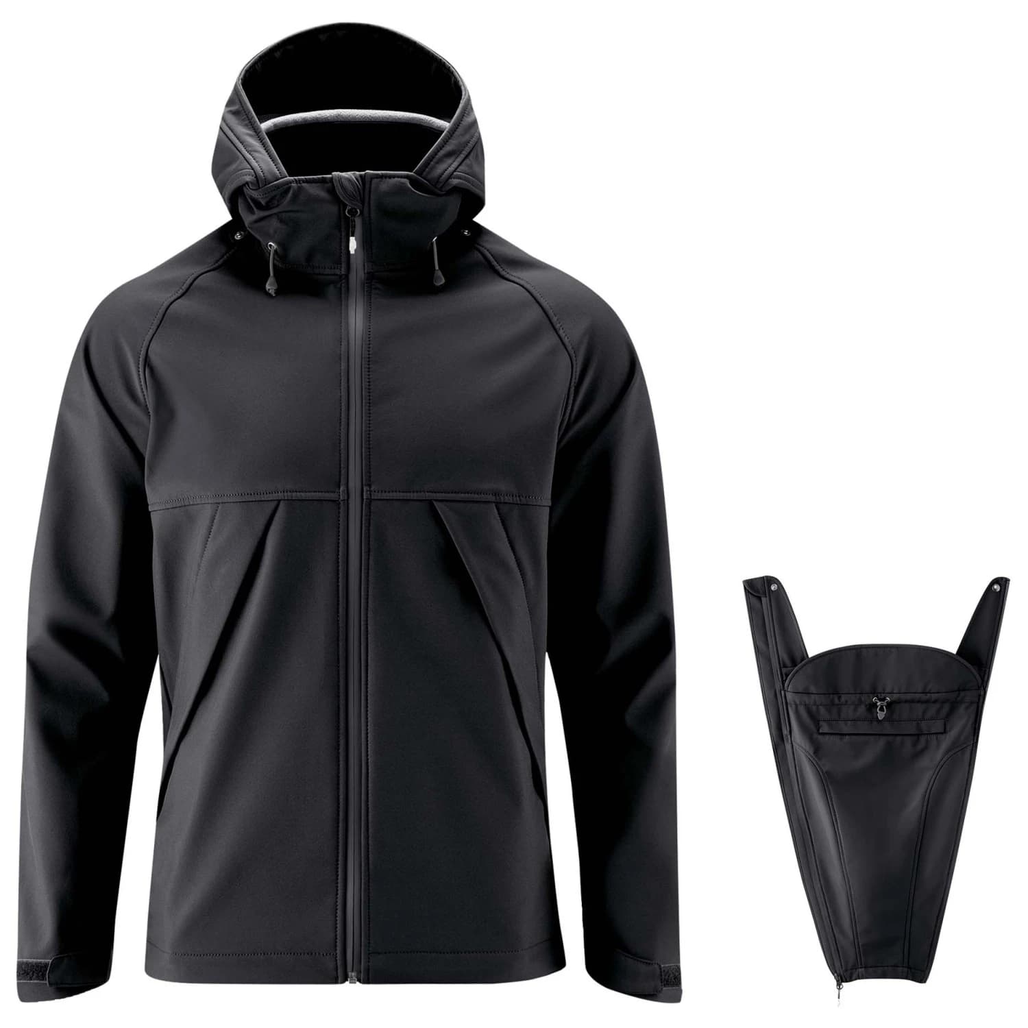 Мъжко софтшел яке Mamalila Allrounder Dad Softshell Babywearing Jacket Softshell jacket - Black