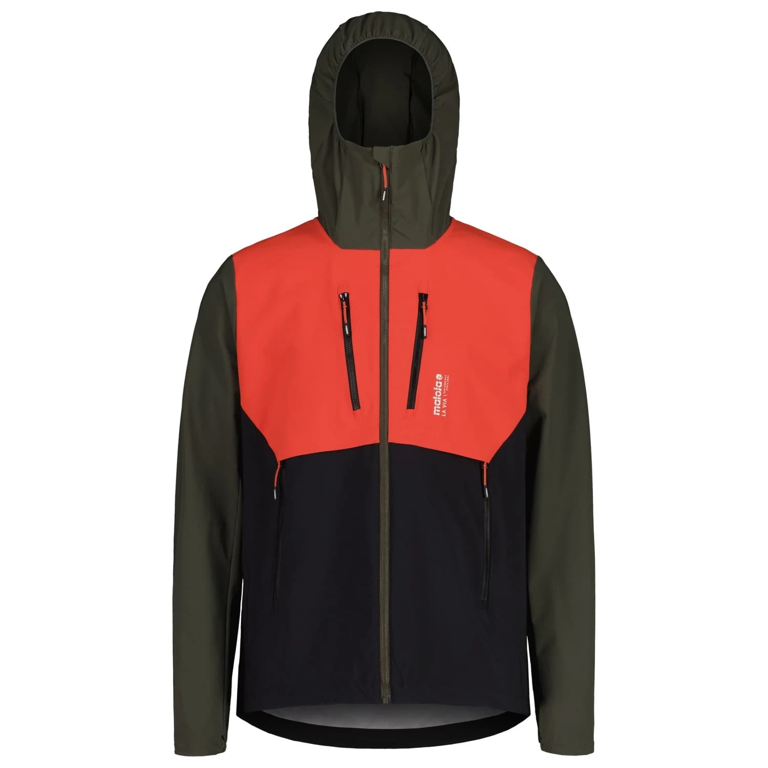 Мъжко софтшел яке Maloja SpondaM. Softshell jacket - Coral Red Multi