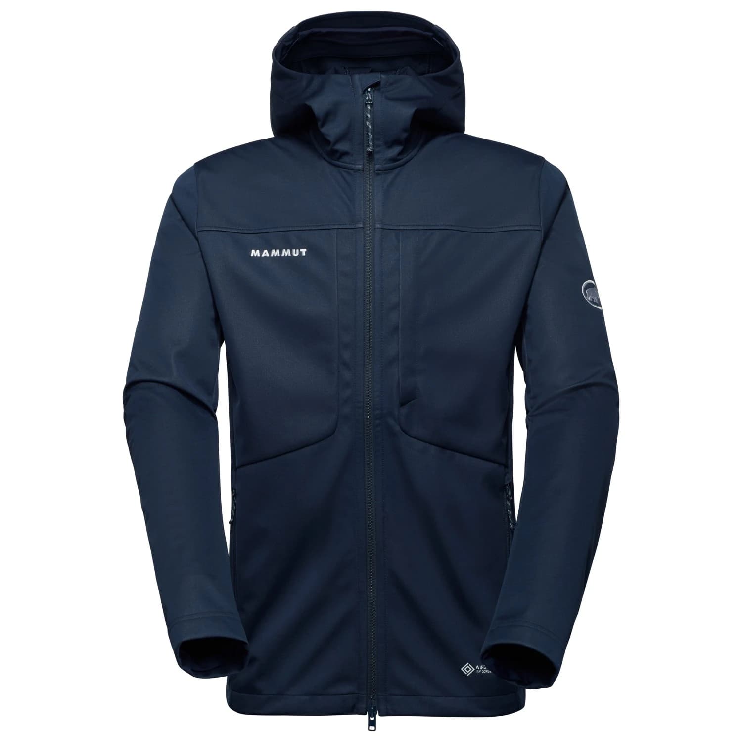 Мъжко софтшел яке Mammut Ultimate VIII Softshell Hooded Jacket Softshell jacket - Marine
