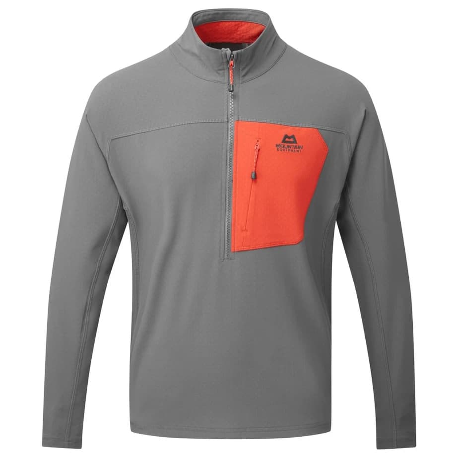 Мъжко софтшел яке Mountain equipment Arrow 1/4 Zip Softshell jacket - Anvil / Redrock
