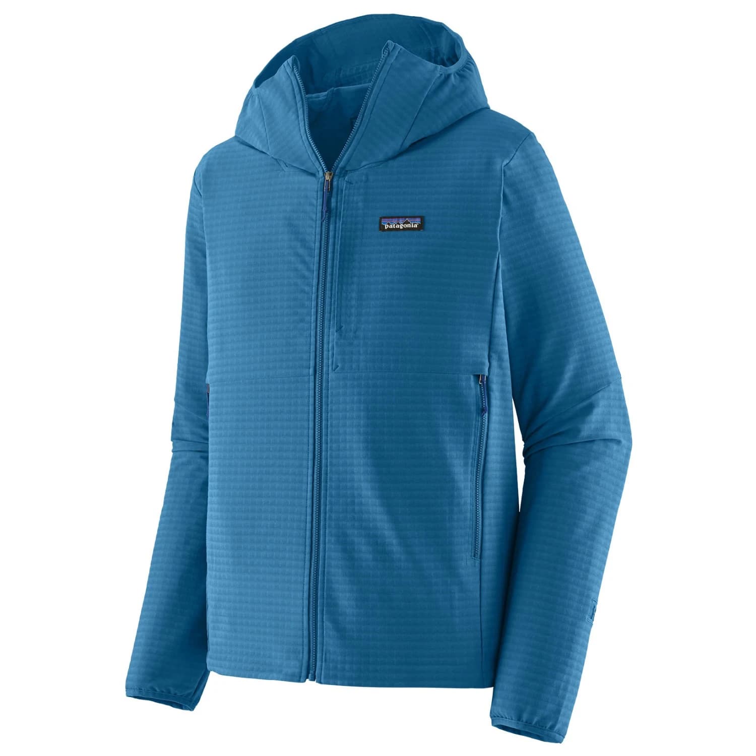 Мъжко поларено яке Patagonia R1 Techface Hoody Softshell jacket - Aquatic Blue
