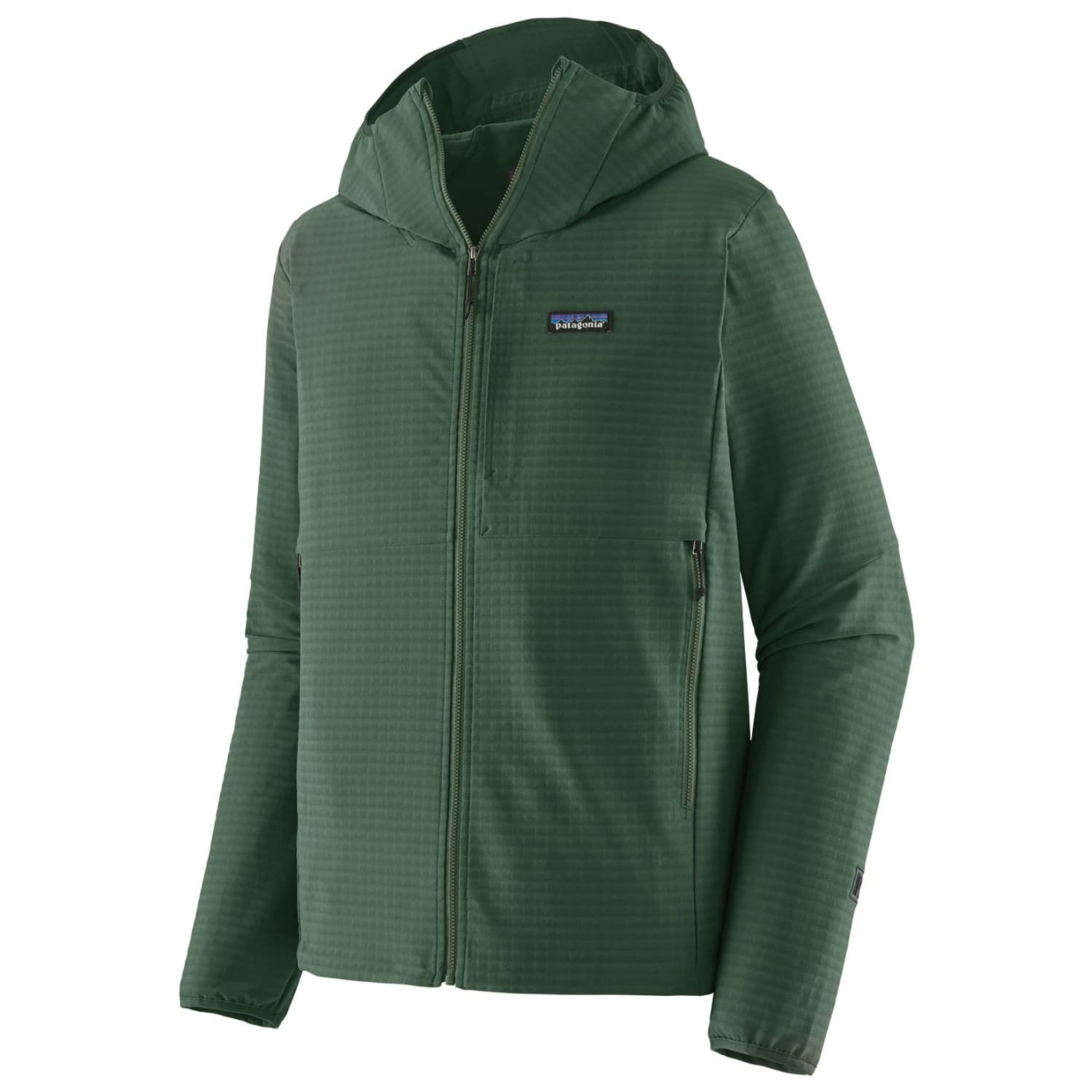 Мъжко поларено яке Patagonia R1 Techface Hoody Softshell jacket - Canopy Green