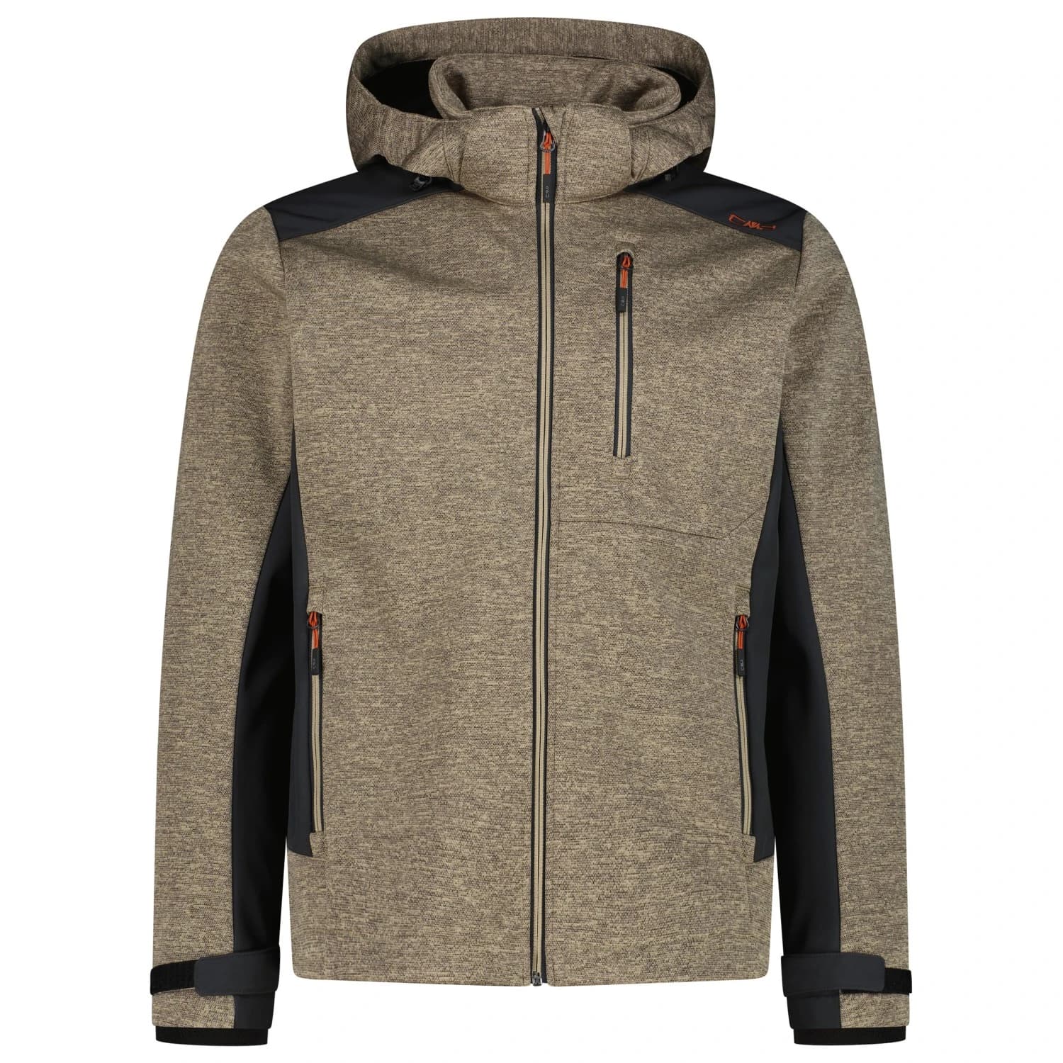 Софтшел яке CMP Jacket Zip Hood 36A2477 Softshell jacket - Teak Melange