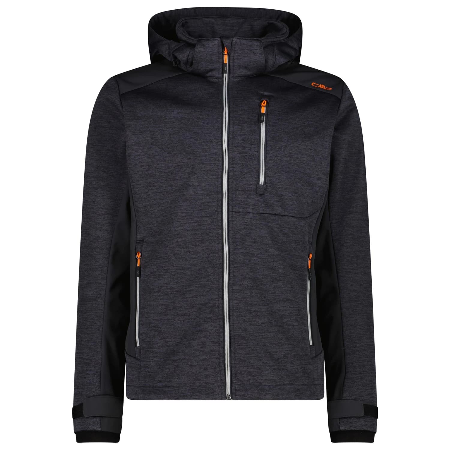 Софтшел яке CMP Jacket Zip Hood 36A2477 Softshell jacket - Titanio Melange