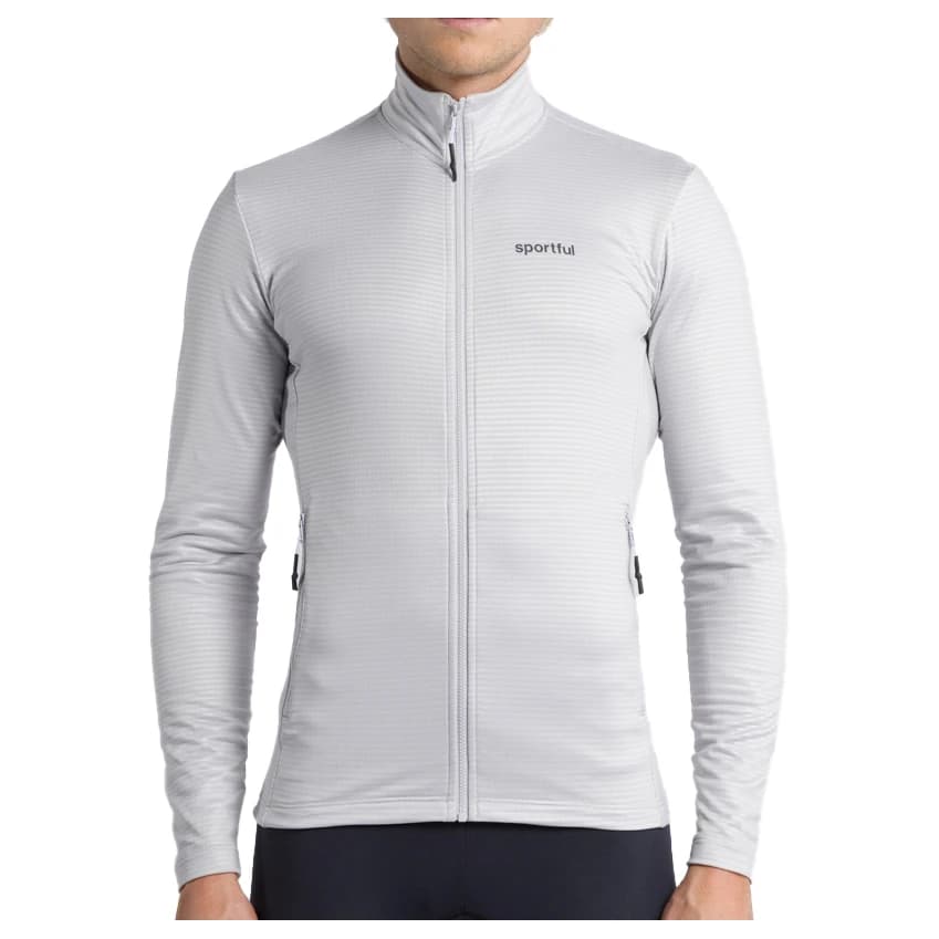 Мъжко яке за ски бягане Sportful Cardio Fleece Fleece jacket - Lunar Grey