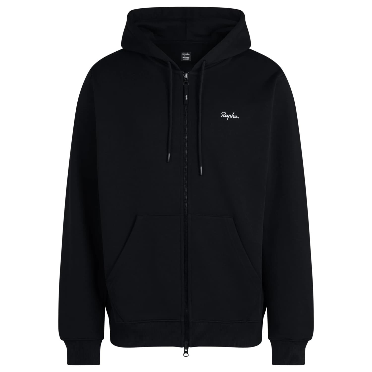 Мъжко яке за тренировка Rapha Heavyweight Cotton Zip Hoodie Training jacket - Black / White