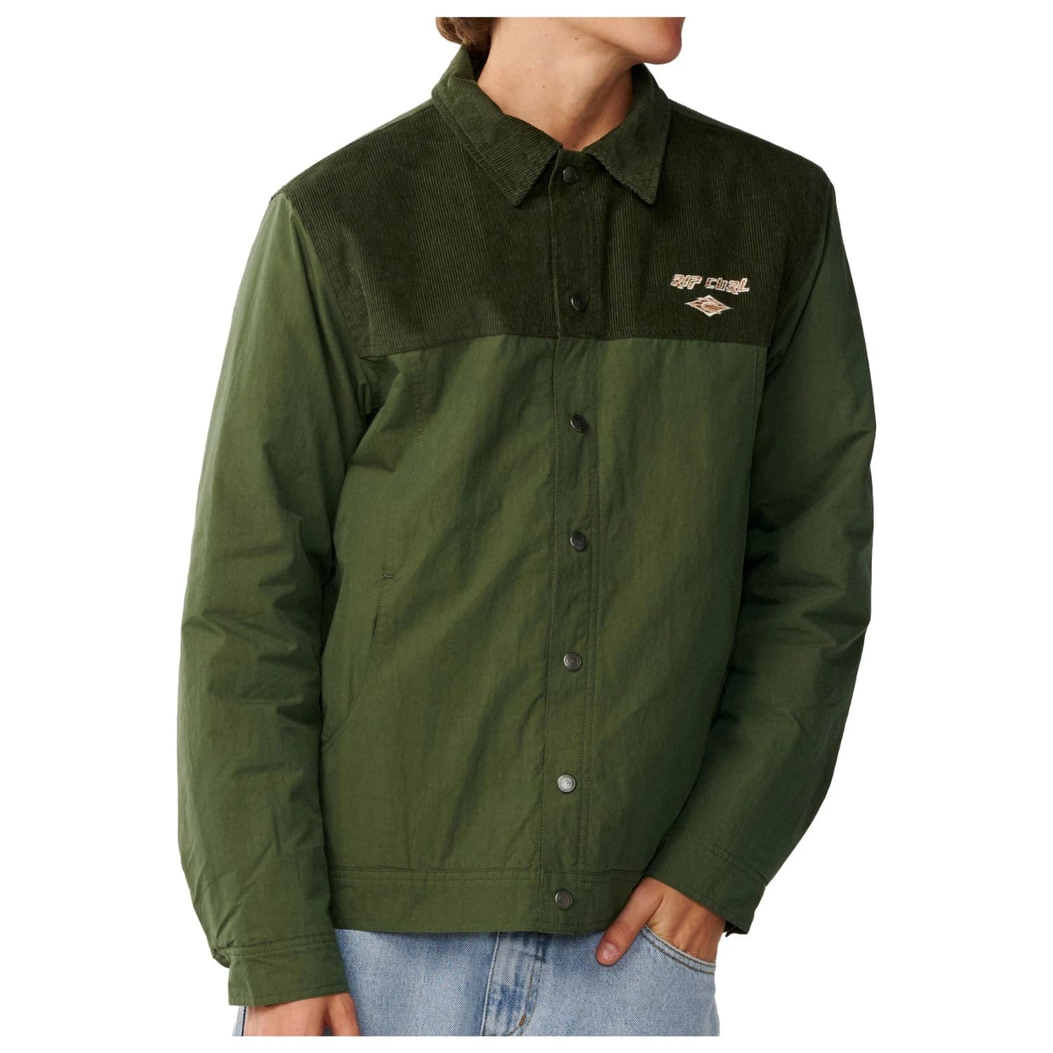Мъжко ежедневно яке Rip Curl Classic Surf Cord Puffer Jacke Casual jacket - Dark Olive