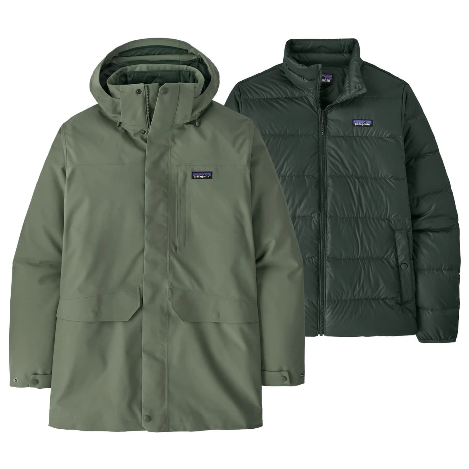 Мъжко яке парка Patagonia Tres 3-in-1 Parka - Old Growth Green