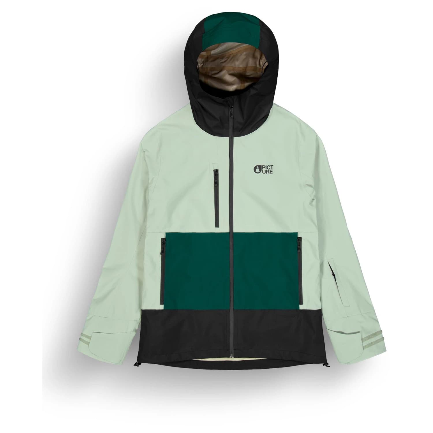 Мъжко ски яке Picture Broader 3L Jacket Ski jacket - Shadow Ponderosa Pine Black