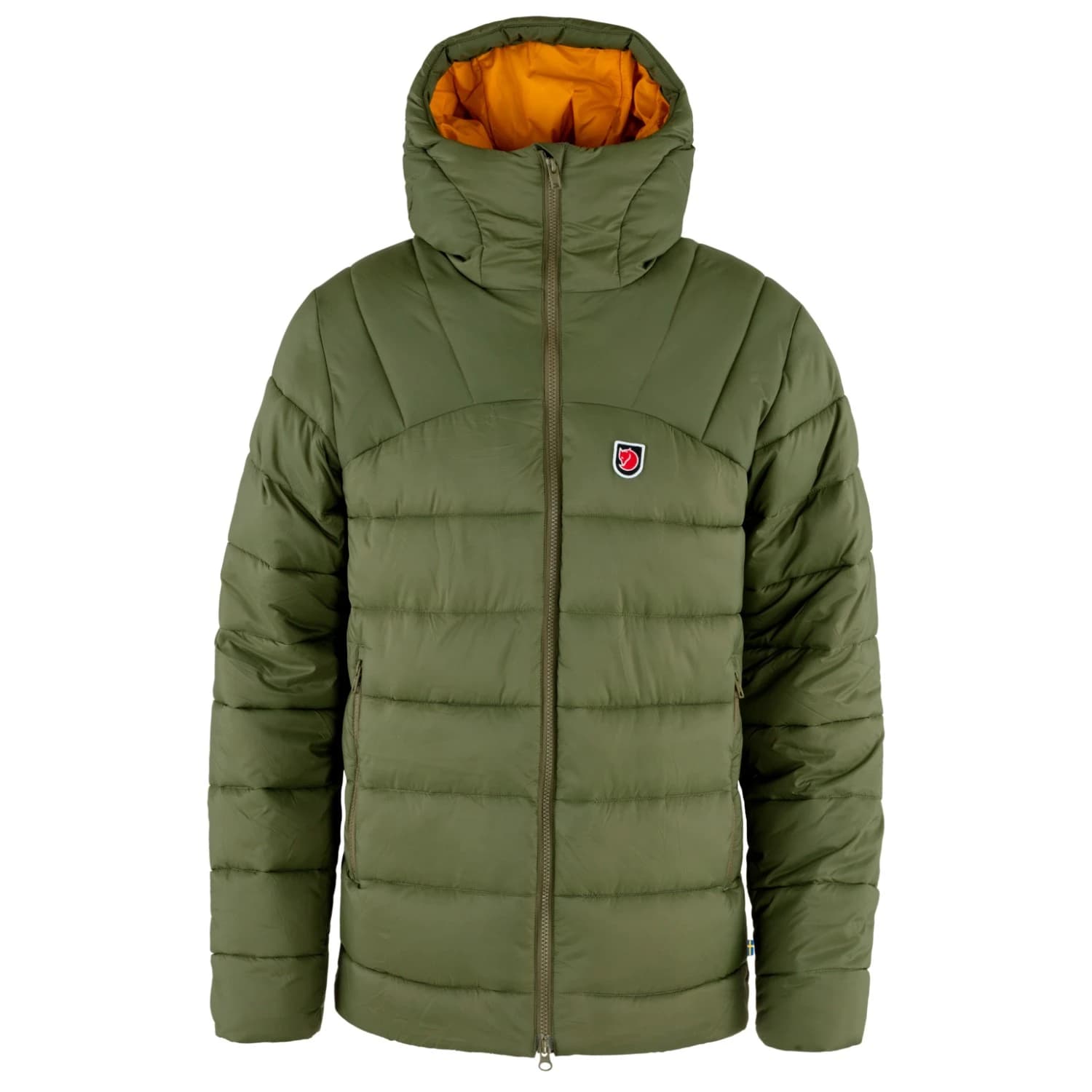 Мъжко синтетично яке Fjällräven Expedition Mid Winter Jacket Synthetic jacket - Green / Mustard Yellow