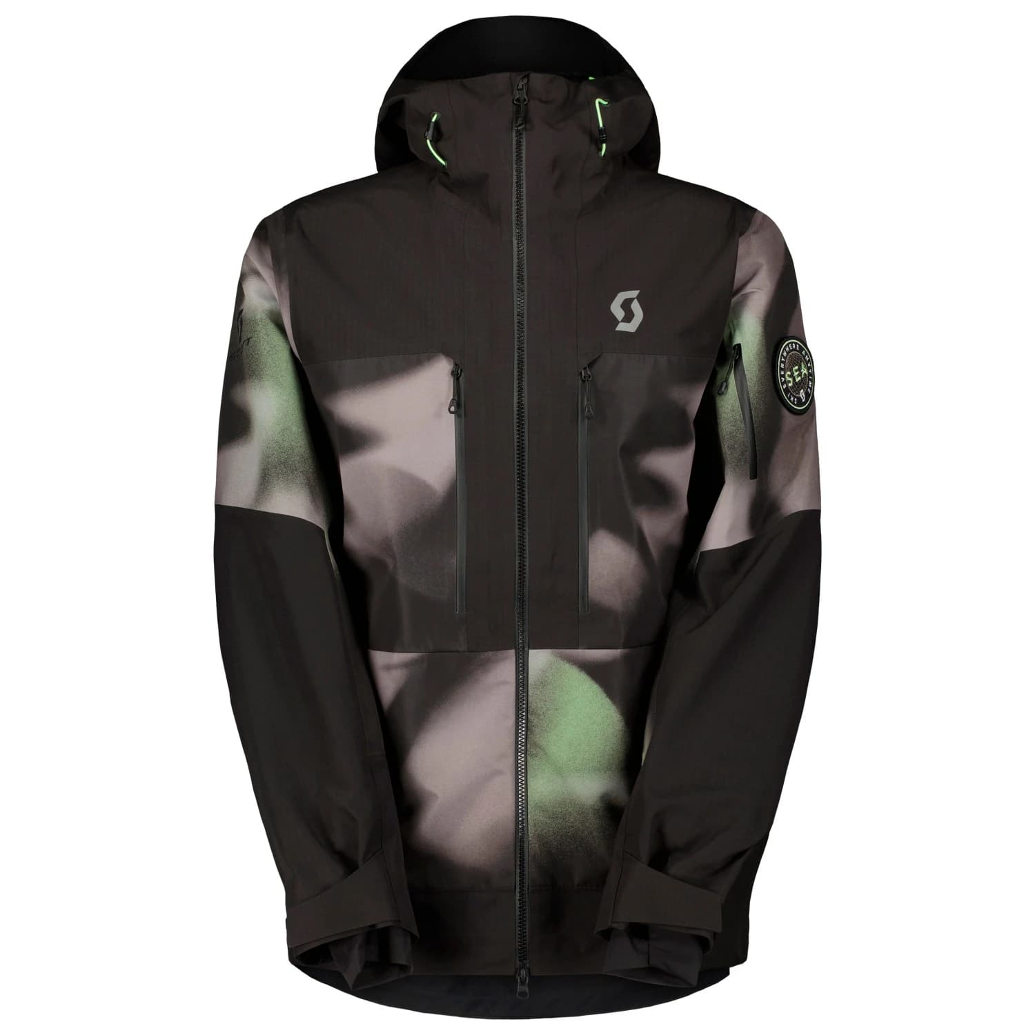 Мъжко ски яке Scott Jacket Vertic Ripstop 3L Ski jacket - Evening Greyprint / Black