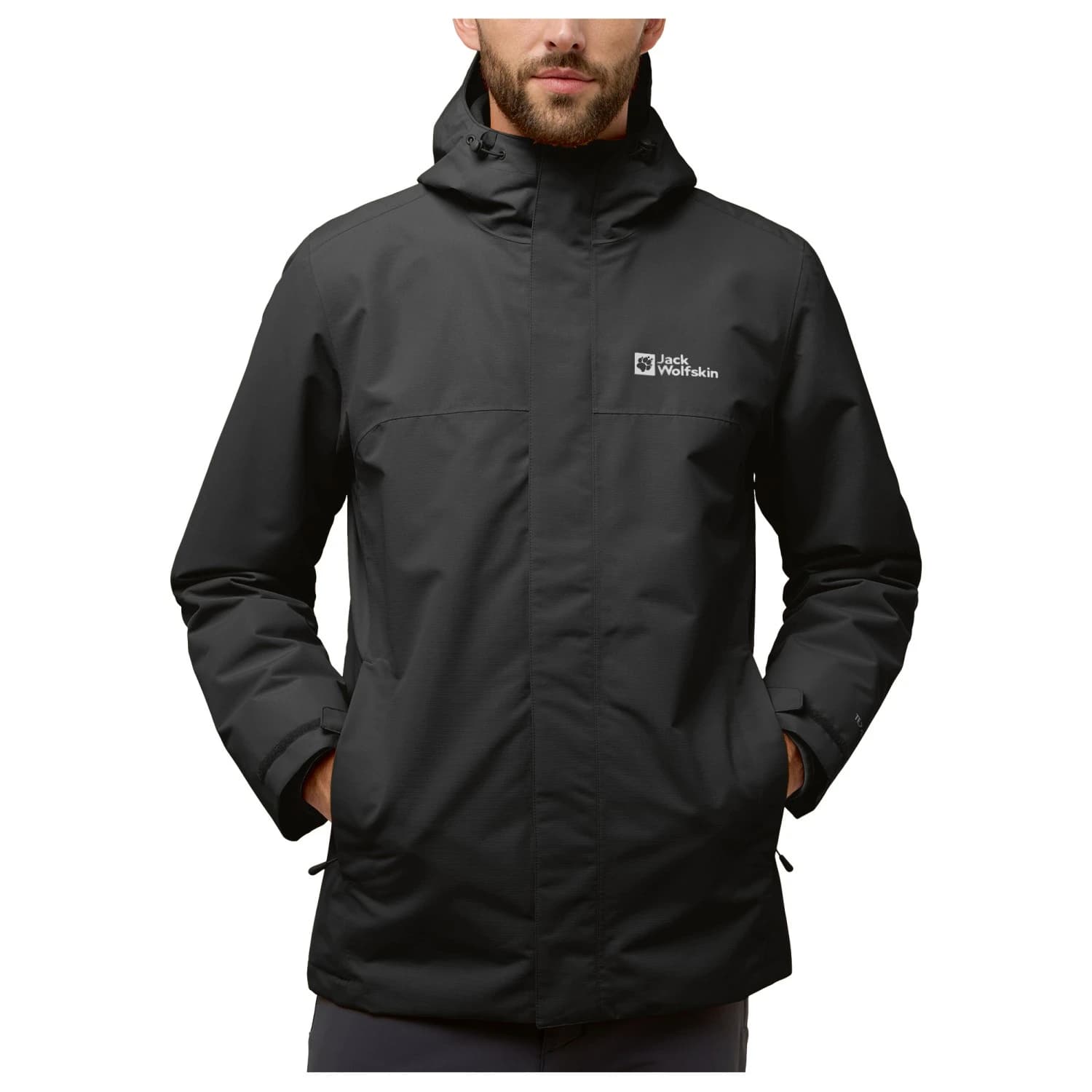 Мъжко 3-в-1 яке Jack wolfskin Altenberg 3In1 Jacket 3-in-1 jacket - Black